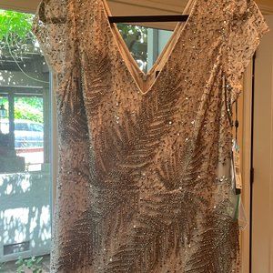 NWT Adrianna Papell Long Sequin Gown